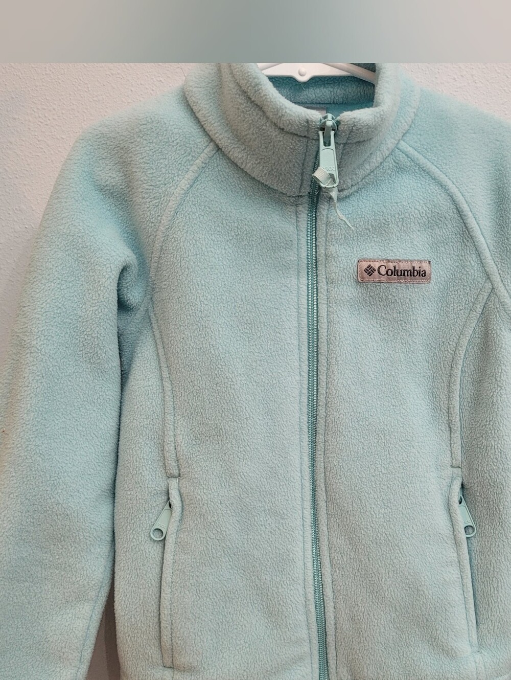 Columbia Girls Fleece Jacket Aqua Size Xs